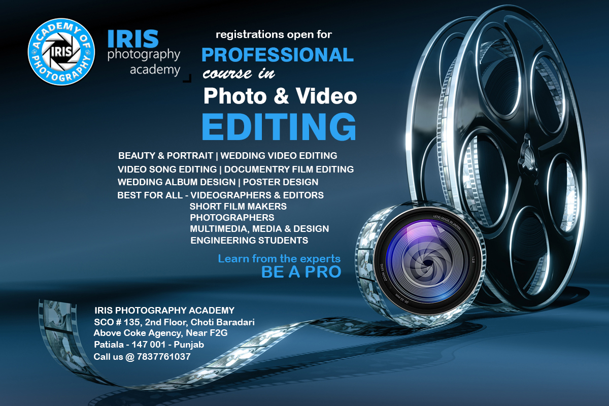 Photo and Video editing IRIS Photography Academy Patiala Punjab